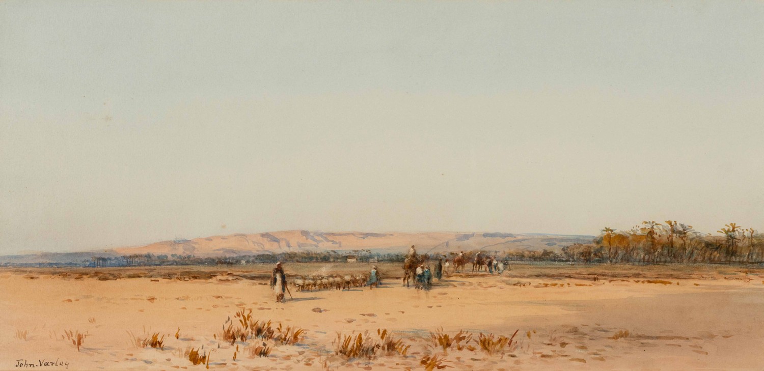 John Varley (England 1850 ? 1933): MIDDLE EASTERN LANDSCAPE