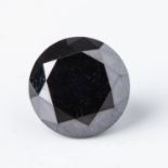 A 10,01 CARAT CERTIFIED BLACK DIAMOND