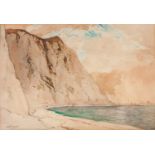 Robert Gwelo Goodman (South Africa 1871 - 1939): SEA WITH CLIFFS