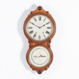 A MAHOGANY WALL CLOCK BY SETH THOMAS &amp; CO, CIRCA 1884