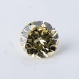 A 0,72 CARAT ROUND BRILLIANT-CUT DIAMOND