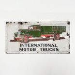 AN INTERNATIONAL MOTOR TRUCK SIGN