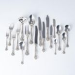 AN ASSEMBLED SET OF SILVER CUTLERY, BIRMINGHAM