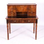 A VICTORIAN MAHOGANY BUREAU DE DAME