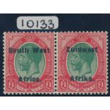 SOUTH WEST AFRICA 1926 KGV Â£1 GREEN &amp; RED