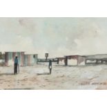 Daniel Novela (South Africa 1964 - ): FIGURES IN A SETTLEMENT