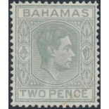 BAHAMAS 1938 KGVI 2d. pale slate