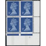 GREAT BRITAIN 1973 QEII 3p. ULTRAMARINE MACHIN