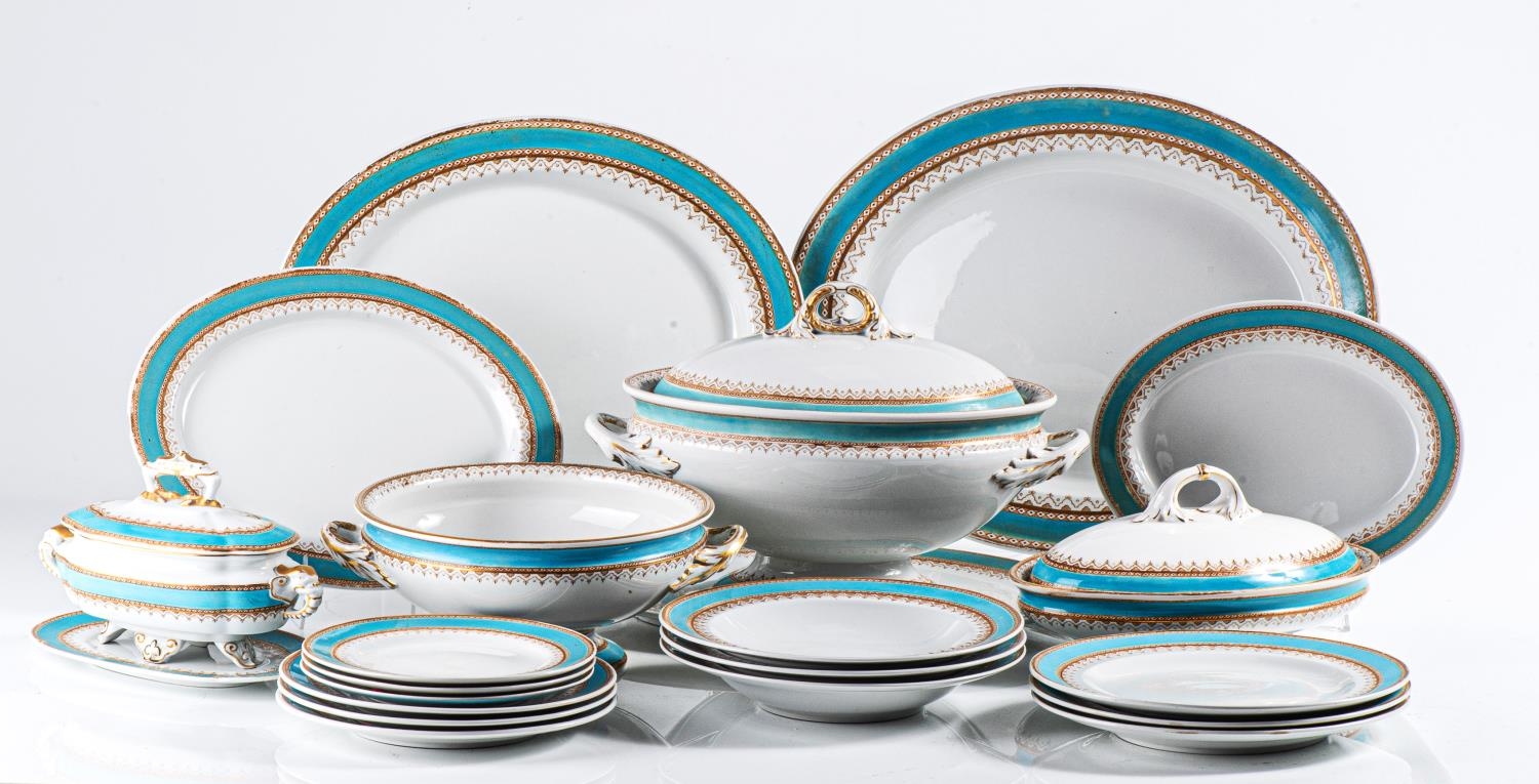 A ROYAL WORCESTER ASSEMBLED DINNER SERVICE