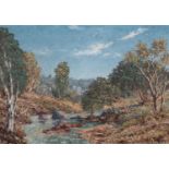 Ernest Benjamin King (South Africa 20th Century): LANDSCAPE WITH STREAM