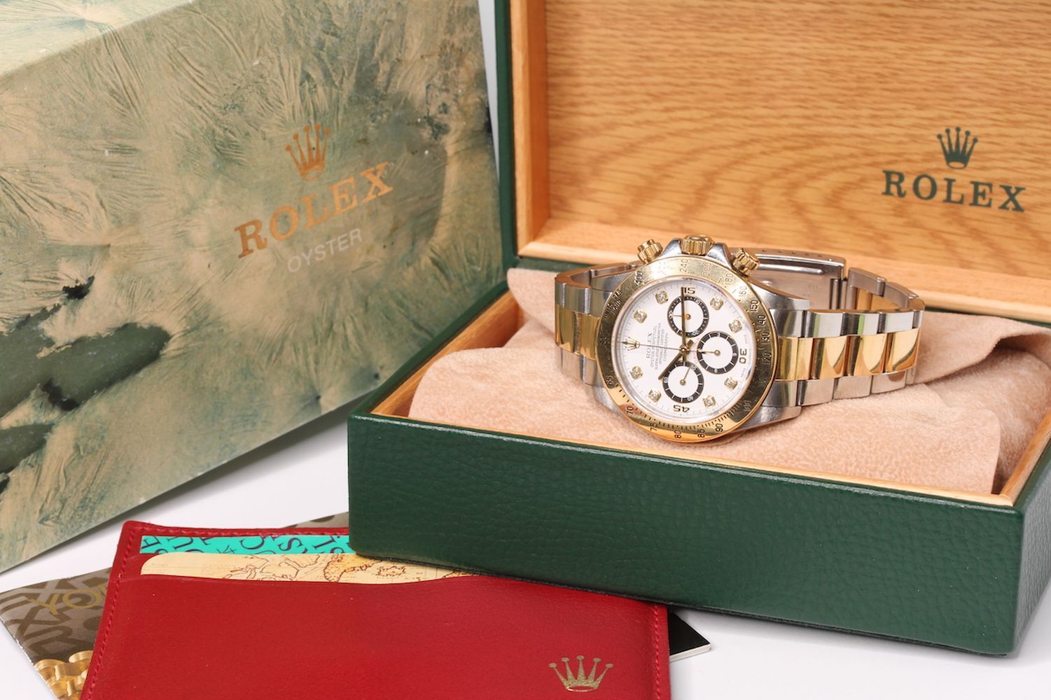 RARE ROLEX 'ZENITH' DAYTONA REFERENCE 16523 WITH BOX AND DOCUMENTS CIRCA 1991 , white diamond dot - Image 4 of 5