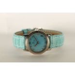 NOS LADIES BLANCPAIN LADYBIRD WRISTWATCH, circular blue mother of pearl dial with roman numerals,