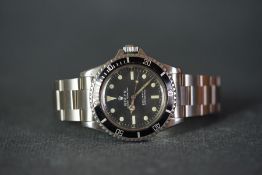 GENTLEMENS ROLEX OYSTER PERPETUAL SUBMARINER 'METERS FIRST' WRISTWATCH REF. 5513 CIRCA 1967,