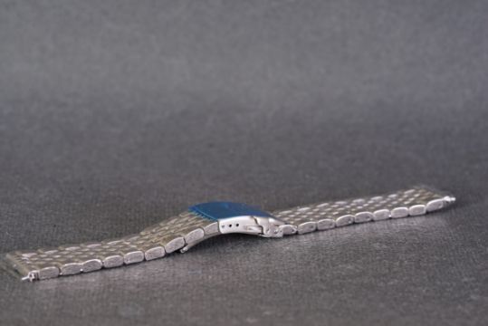 BRAND NEW STAINLESS STEEL BEADS OF RICE BRACELET W/ DEPLOYMENT CLASP, produced in stainless steel, - Image 2 of 3