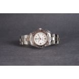 GENTLEMENS TAG HEUER PROFESSIONAL DATE WRISTWATCH, circular white dial with applied silver hour