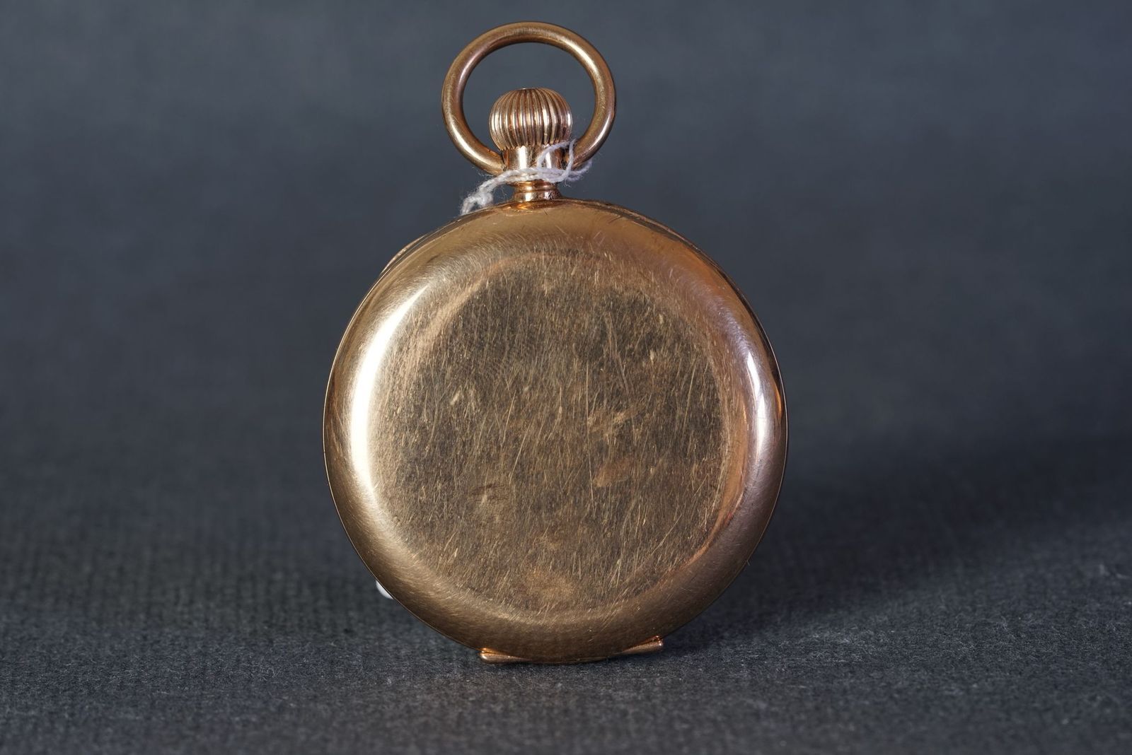 VINTAGE SIR JOHN BENNETT LTD LONDON 9CT ROSE GOLD POCKET WATCH CIRCA 1922, circular white dial - Image 2 of 2