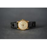 GENTLEMENS BREITLING TRIPLE CALENDAR WRISTWATCH, circular silver dial with gold applied arabic