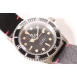 GENTLEMENS VINTAGE TUDOR OYSTER PRINCE SUBMARINER WRISTWATCH REF 7016 CIRCA 1968, transitional