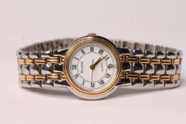 *TO BE SOLD WITHOUT RESERVE* LADIES ACCURIST WRISTWATCH, circular white dial with roman numerals,