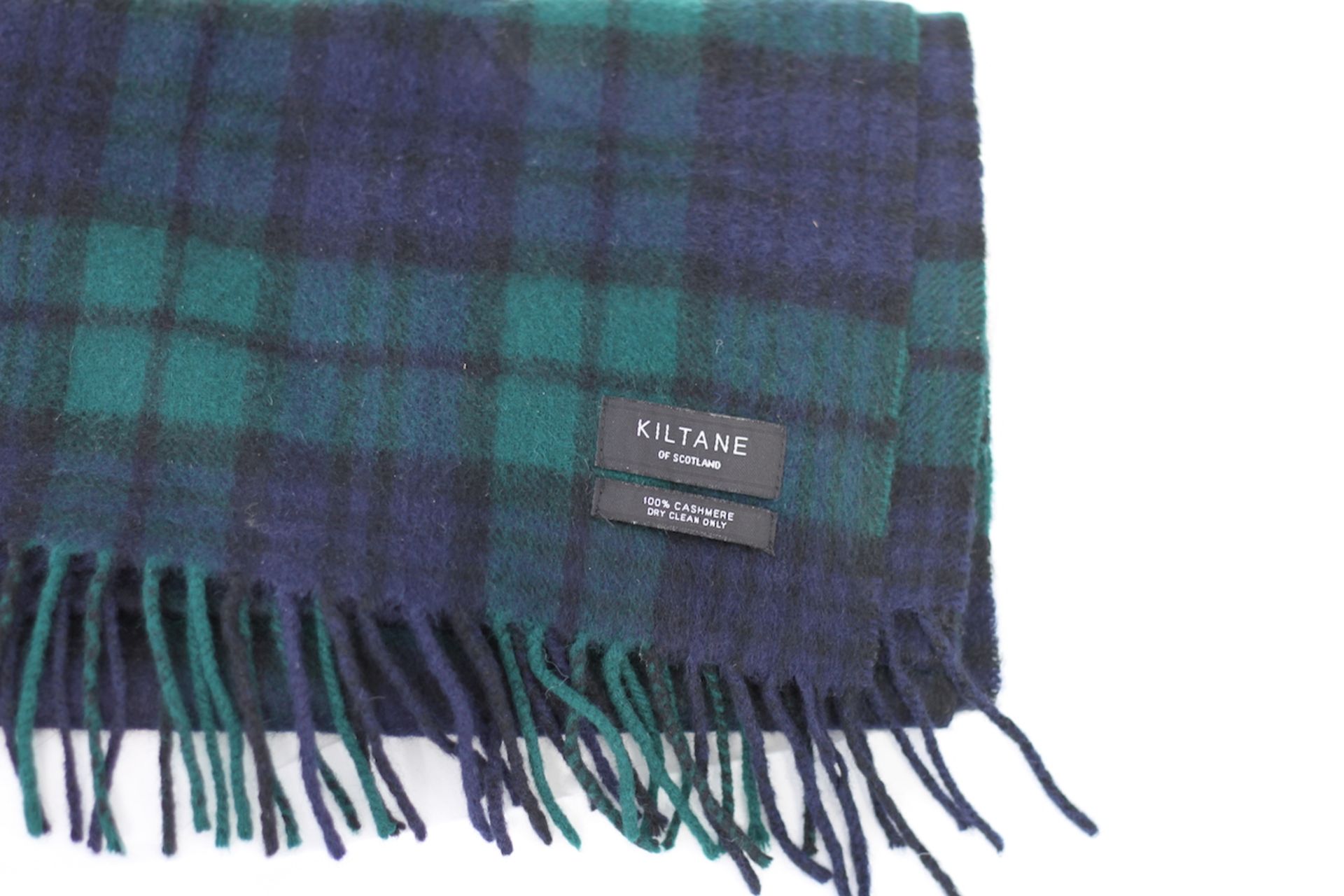 KILTANE OF SCOTLAND CASHMERE SCARF, Colour : GREEN PATTERNED, AGE: UNKNOWN, SIZE: ONE SIZE, - Image 2 of 2