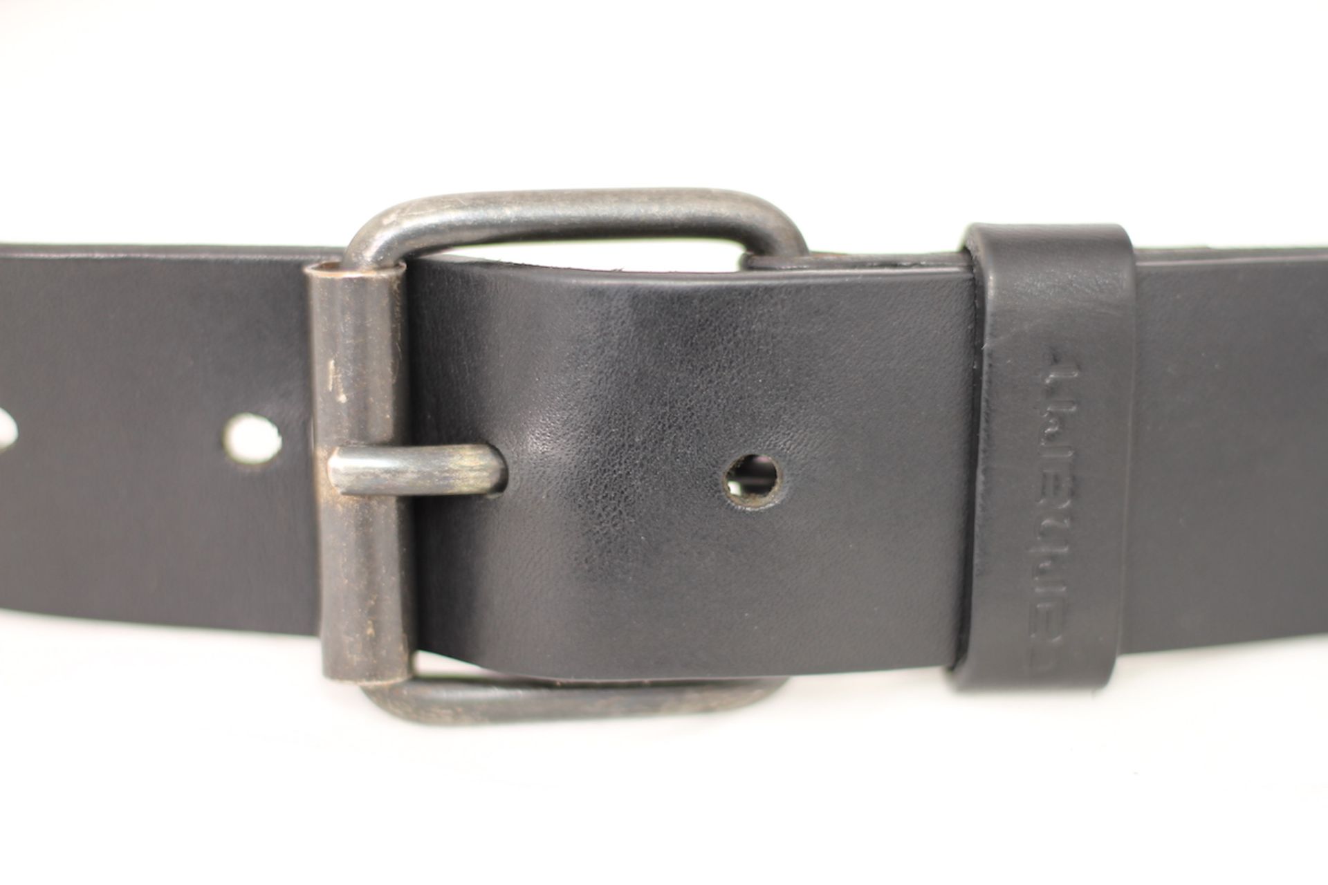 CARHARTT LEATHER BELT, Colour : BLACK, AGE: UNKNOWN, SIZE: MEDIUM 90CM, CONDITION GRADE: 1 VERY GOOD