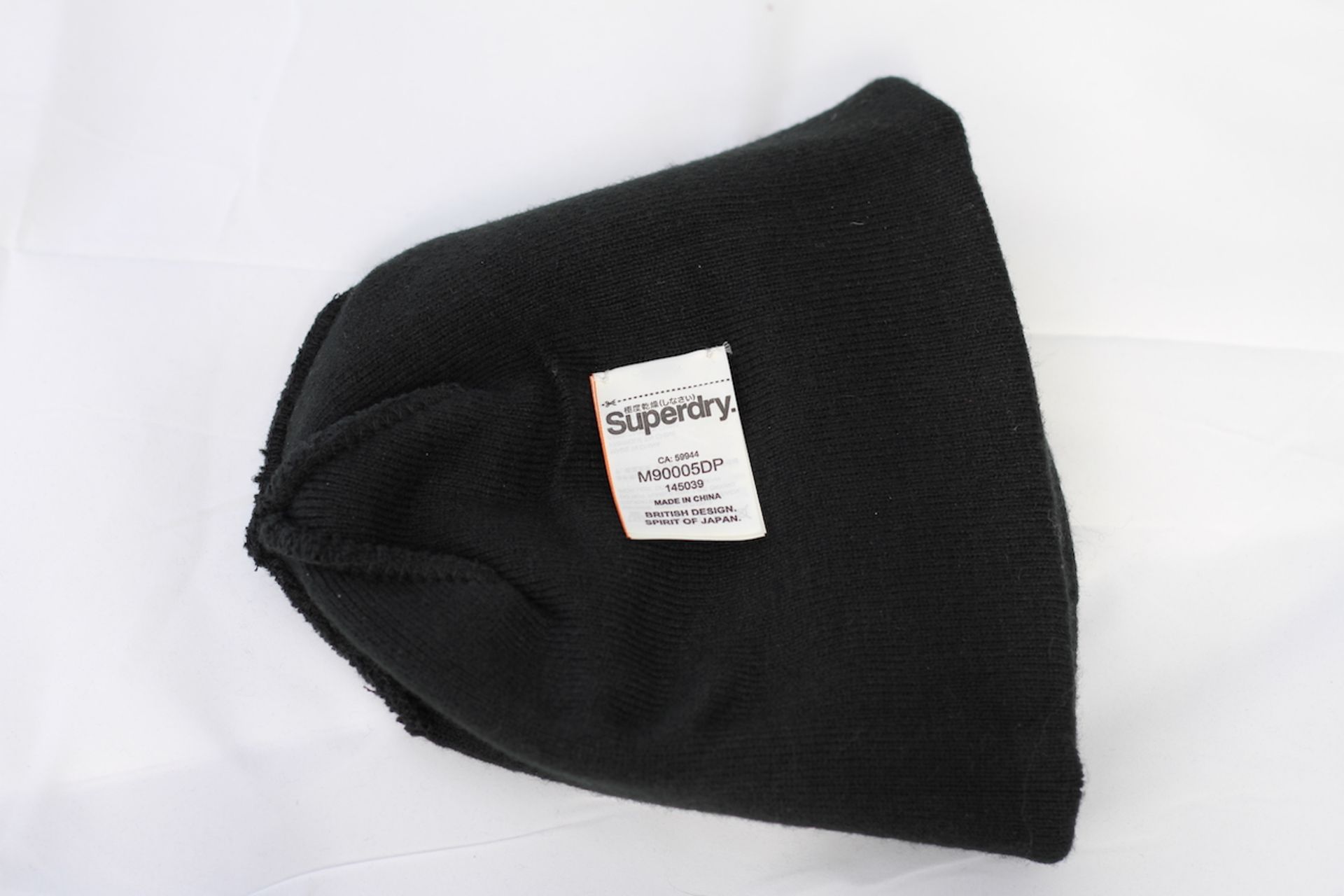 SUPERDRY BEANIE HAT, Colour : BLACK, AGE: UNKNOWN, SIZE: ONE SIZE, CONDITION GRADE: 1 VERY GOOD * TO - Image 2 of 2