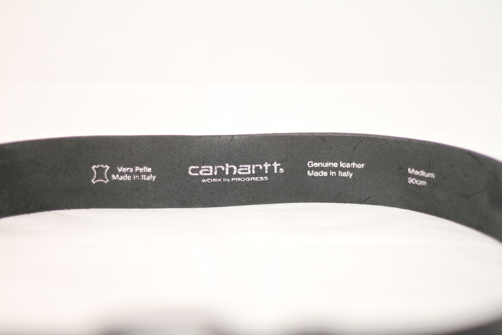 CARHARTT LEATHER BELT, Colour : BLACK, AGE: UNKNOWN, SIZE: MEDIUM 90CM, CONDITION GRADE: 1 VERY GOOD - Image 2 of 2