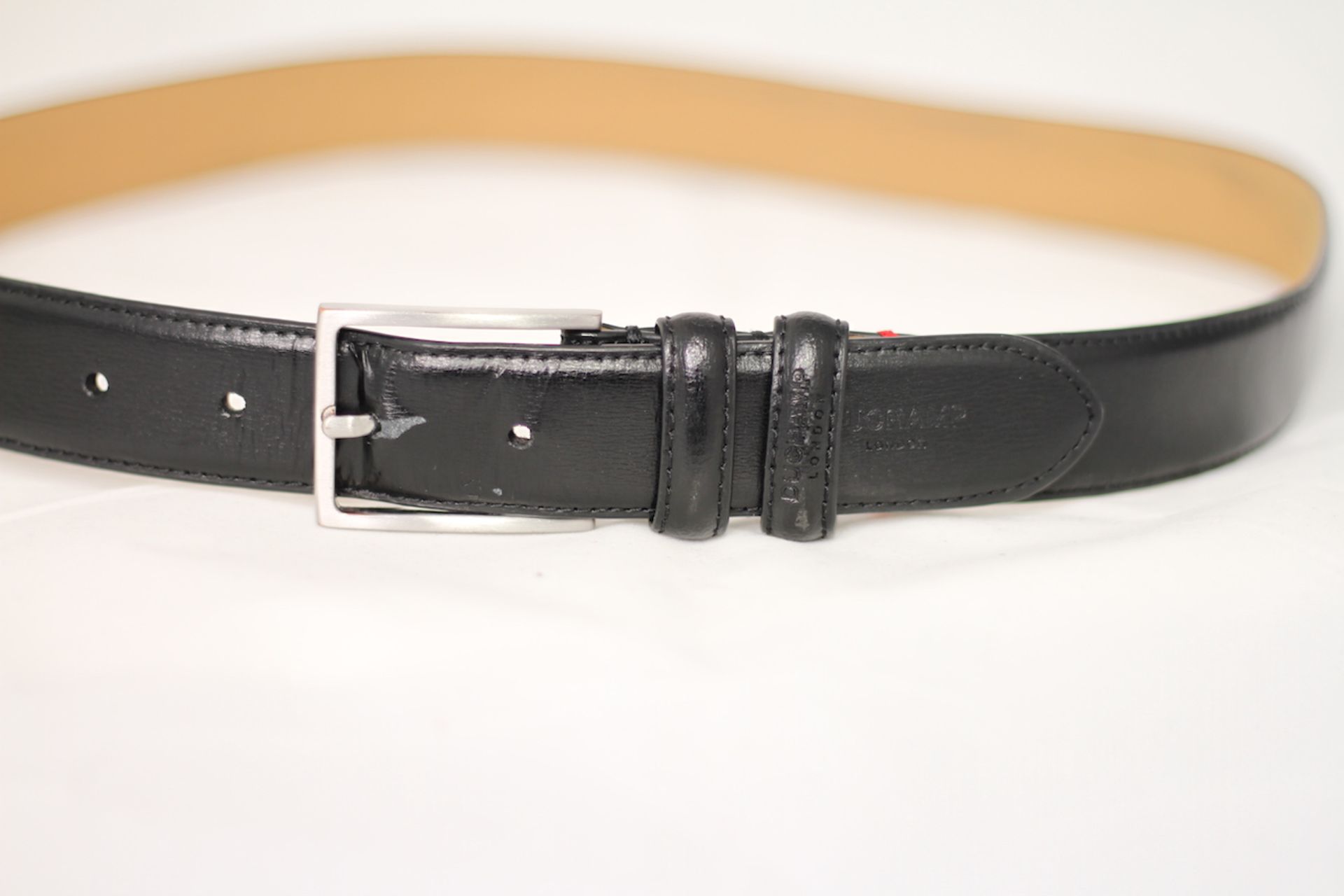 HUGO BOSS LEATHER BELT, Colour : BLACK, AGE: UNKNOWN, SIZE: UK38, CONDITION GRADE: 1 VERY GOOD *