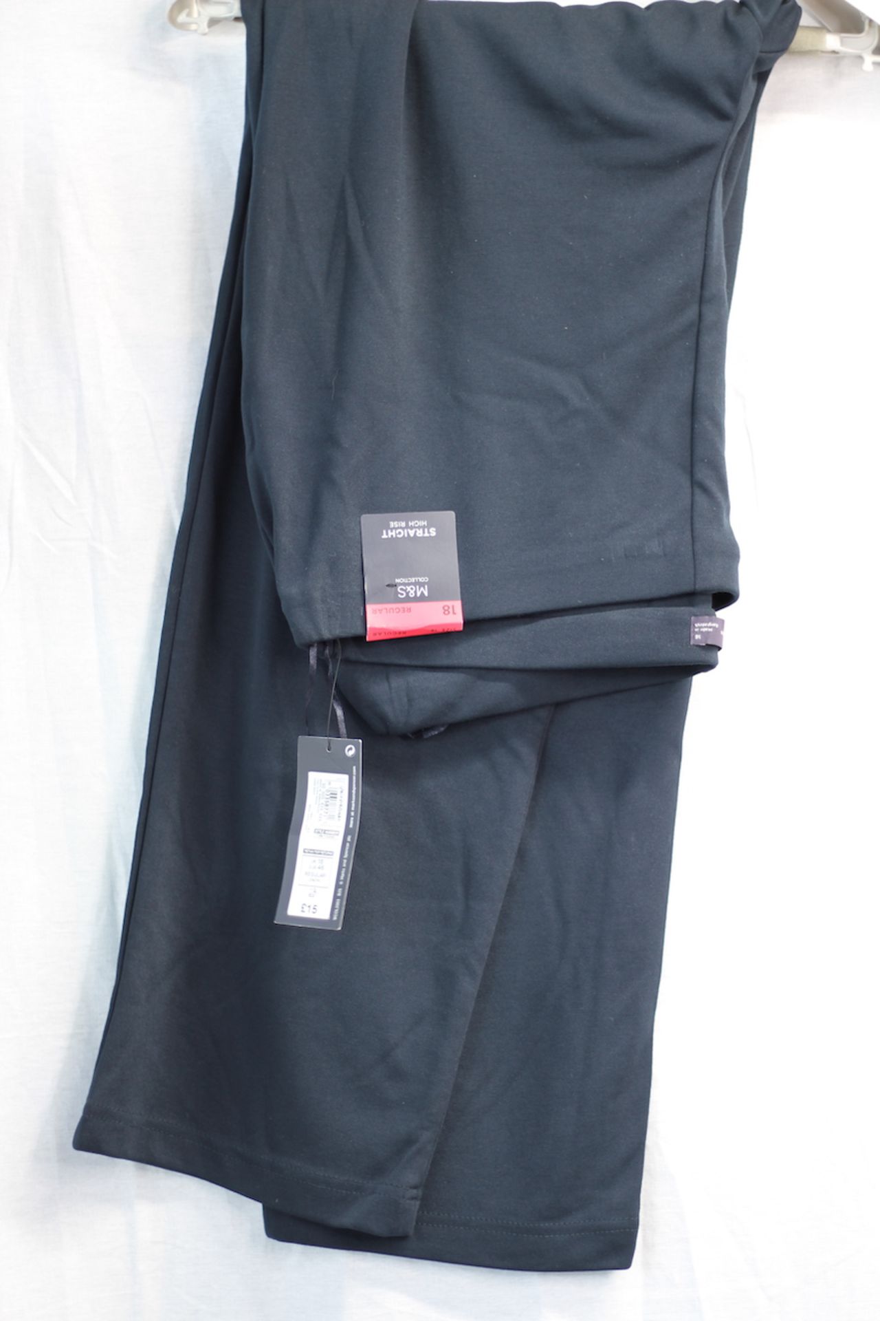 M&S STRAIGHT HIGH RISE LEGGINGS NEW WITH LABELS, Colour : DARK BLUE, AGE: UNKNOWN, SIZE: 18,