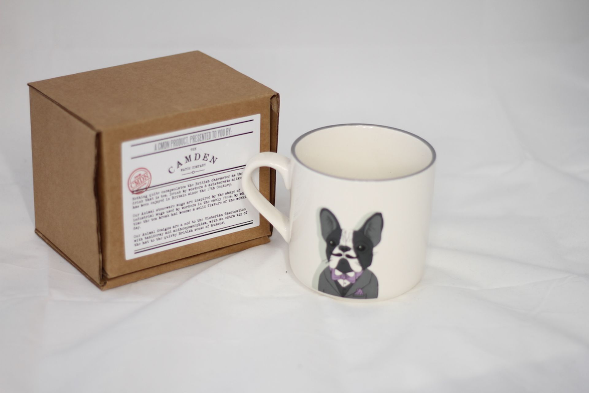 CAMDEN WATCH COMPANY PUG MUG SEALED NEW, Colour : WHITE, AGE: UNKNOWN, SIZE: UNKNOWN, CONDITION