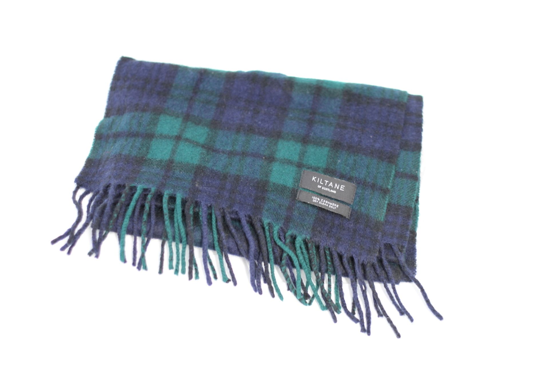 KILTANE OF SCOTLAND CASHMERE SCARF, Colour : GREEN PATTERNED, AGE: UNKNOWN, SIZE: ONE SIZE,