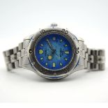 *TO BE SOLD WITHOUT RESERVE* GENTLEMAN'S SEIKO SCUBA AIRDIVER PEARL BLUE DIAL, REF. 7N35-6070, MARCH