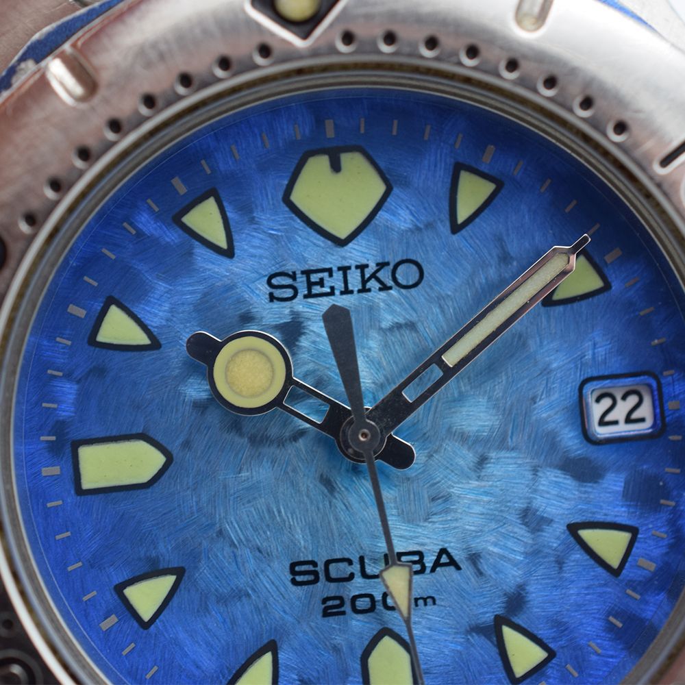 *TO BE SOLD WITHOUT RESERVE* GENTLEMAN'S SEIKO SCUBA AIRDIVER PEARL BLUE DIAL, REF. 7N35-6070, MARCH - Image 4 of 7