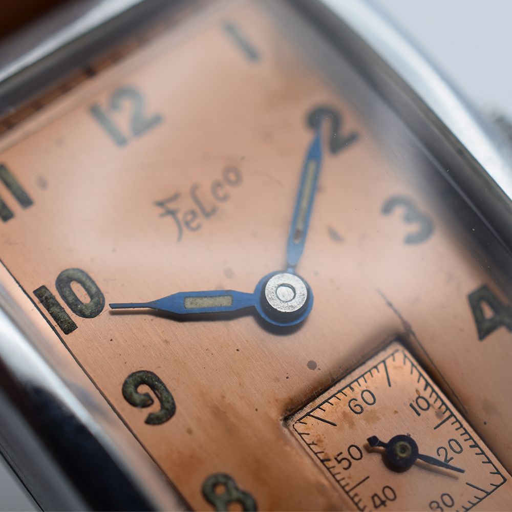 *TO BE SOLD WITHOUT RESERVE* GENTLEMAN'S 1930S FELCO SALMON RADIUM DIAL "TANK", REF. 2030, - Image 5 of 7