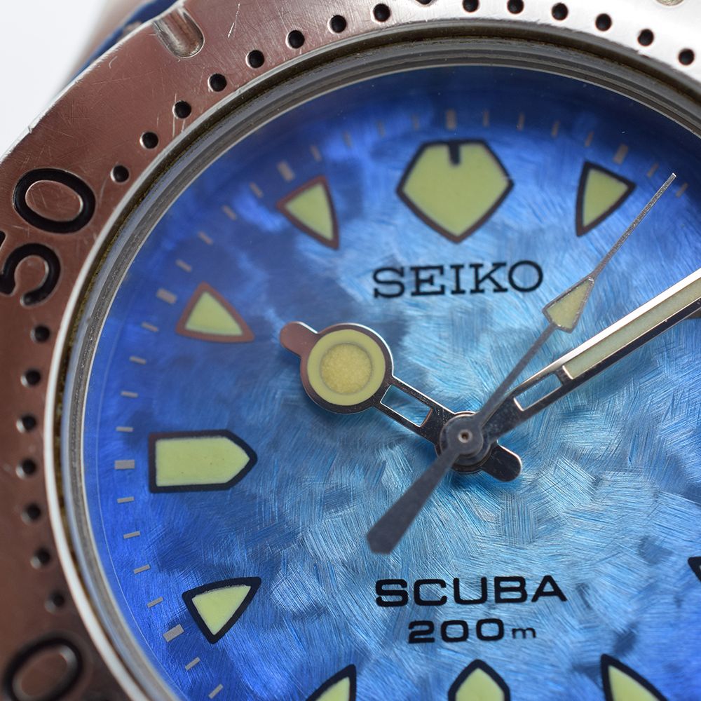 *TO BE SOLD WITHOUT RESERVE* GENTLEMAN'S SEIKO SCUBA AIRDIVER PEARL BLUE DIAL, REF. 7N35-6070, MARCH - Image 5 of 7