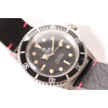 GENTLEMENS VINTAGE TUDOR OYSTER PRINCE SUBMARINER WRISTWATCH REF 7016 CIRCA 1968, transitional