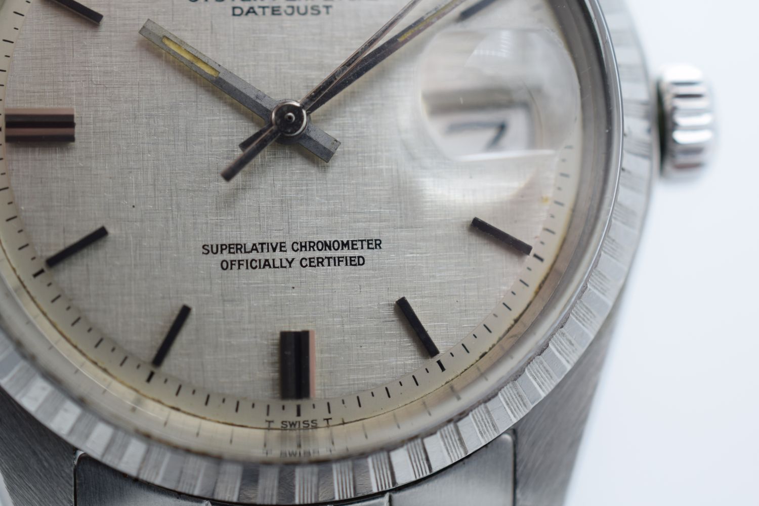 GENTLEMAN'S ROLEX DATEJUST LINEN DIAL, REF. 1603, CIRCA. 1978, AUTOMATIC ROLEX CAL. 1570, 36MM - Image 5 of 9