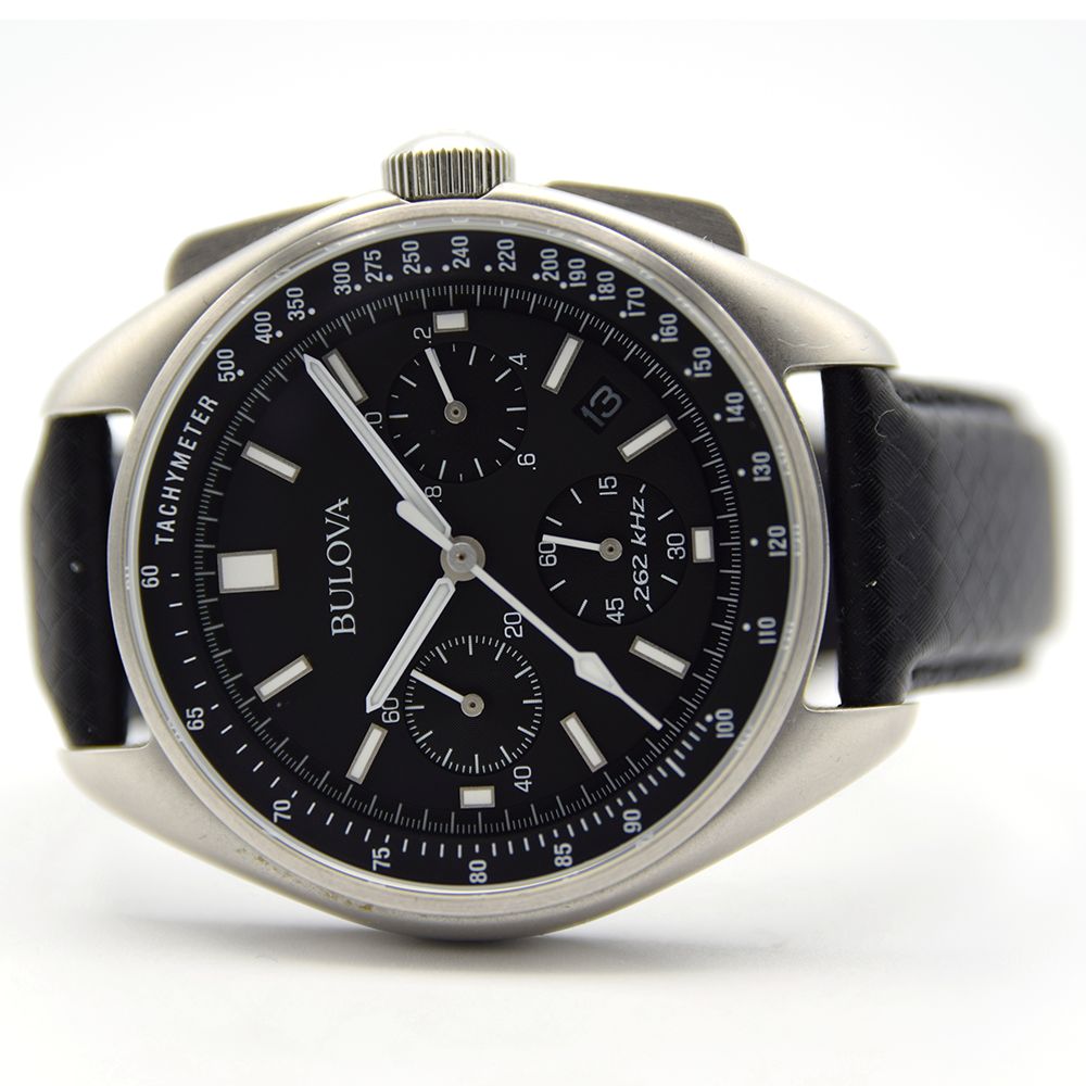 GENTLEMAN'S BULOVA LUNAR PILOT CHRONOGRAPH, REF. 96B251, BOX AND PAPERS PLUS ACCESSORIES, UHF 262 - Image 2 of 5