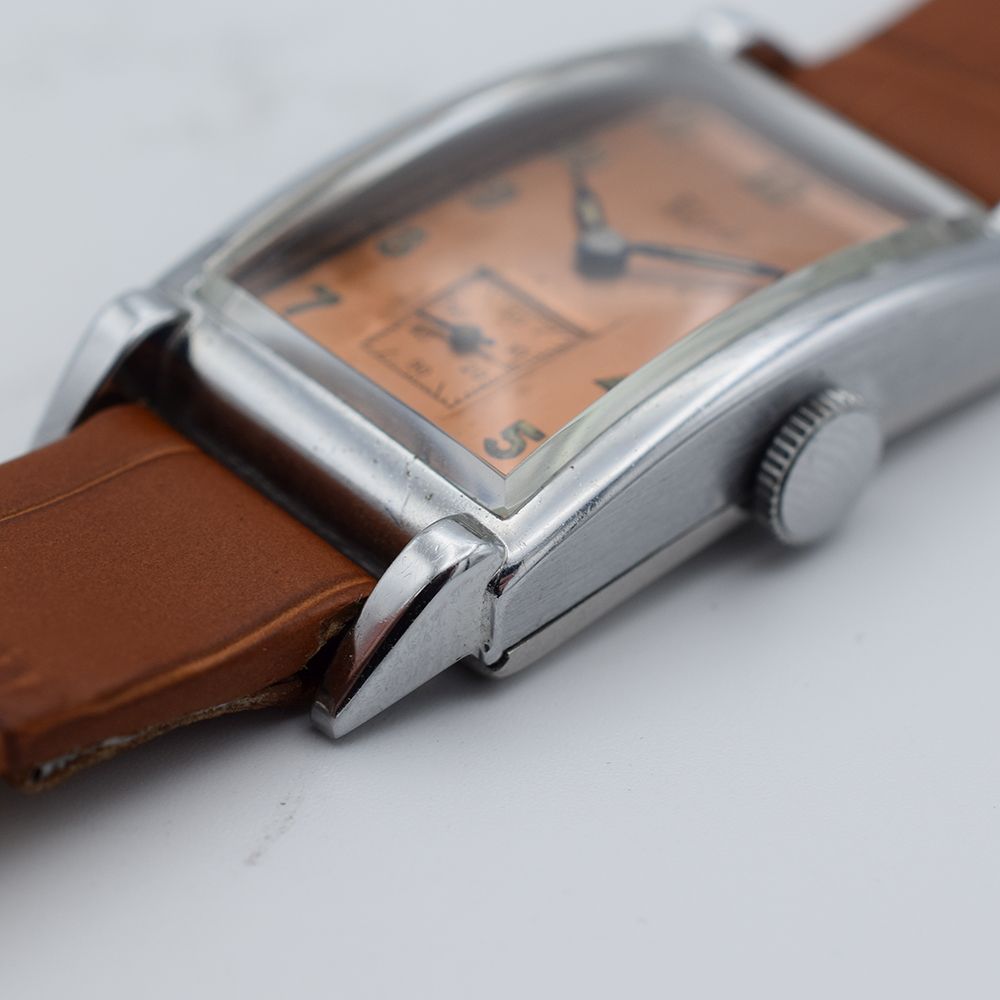 *TO BE SOLD WITHOUT RESERVE* GENTLEMAN'S 1930S FELCO SALMON RADIUM DIAL "TANK", REF. 2030, - Image 6 of 7