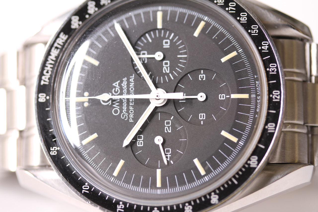 LIMITED EDITION OMEGA SPEEDMASTER APOLLO XI MOON WATCH CIRCA 1992 REFERENCE 345.0808, circular black - Image 2 of 10