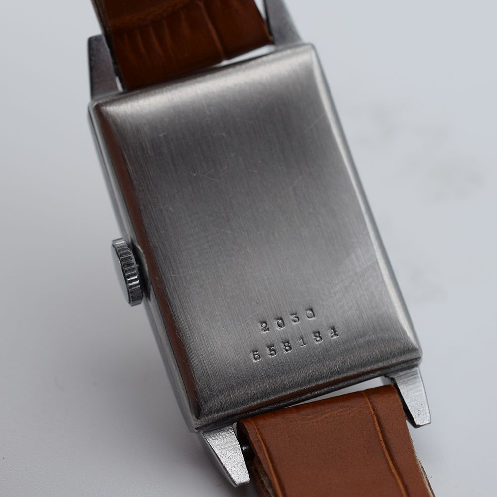 *TO BE SOLD WITHOUT RESERVE* GENTLEMAN'S 1930S FELCO SALMON RADIUM DIAL "TANK", REF. 2030, - Image 7 of 7