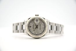 LADIES ROLEX DATEJUST 31MM WHITE GOLD FLUTED BEZEL, REF 178274, AUTOMATIC ROLEX CAL. 2235,