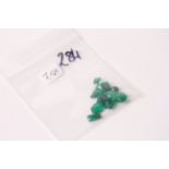 A Parcel of 11 Emeralds, 7.58ct total weight