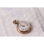 Large Group Of Fob Watches, 5x 9ct gold fob watches, with gilt dials, engraved cases , approximately