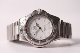 TAG HEUER AUTOMATIC 200 METER REFERENCE 699.706KA, white dial, luminous hour markers, outer minute