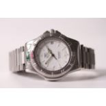 TAG HEUER AUTOMATIC 200 METER REFERENCE 699.706KA, white dial, luminous hour markers, outer minute