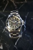 VINTAGE ROLEX OYSTER PERPETUAL DATE SUBMARINER 1680 RED LINE FEET FIRST CIRCA 1971