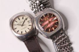 *TO BE SOLD WITHOUT RESERVE*Pair of Wristwatches Circa 1970s, 1-Eterna Matic Concept 80 watch,