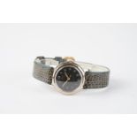 GENTLEMENS MIDO MULTIFORT BUMPER WRISTWATCH, circular black dial with arabic numeral hour markers