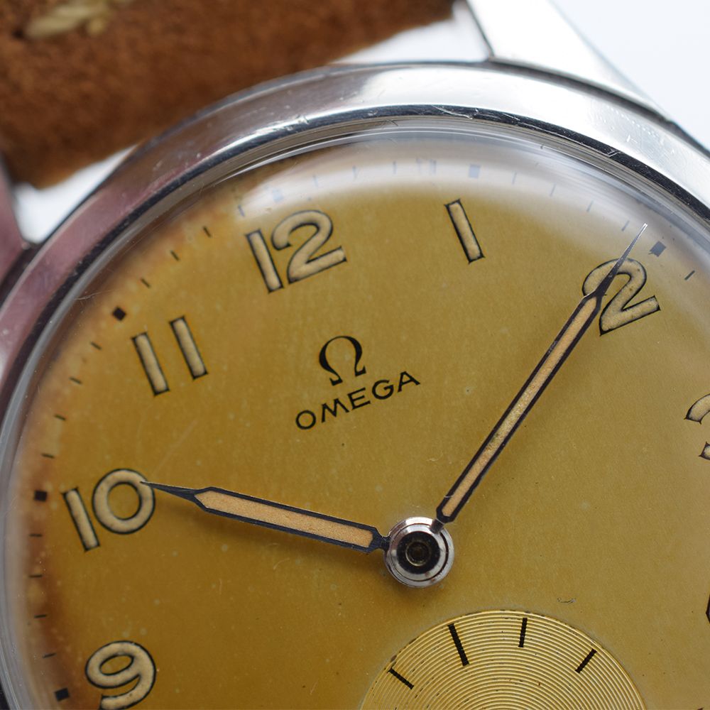 GENTLEMAN'S OMEGA TROPIC DIAL, REF. 2622-1, MANUALLY WOUND OMEGA CAL. 265, CIRCA. 1947, 35MM STEEL - Image 5 of 10